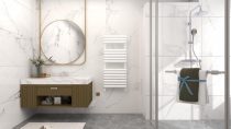   AREZZO design SMART WHITE 1200x500 törölközőszárítós radiátor AR-SM12050W