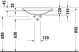Duravit 0358600079 D-Neo Beépíthető Mosdó csaplyuk nélkül, 60cm, fehér