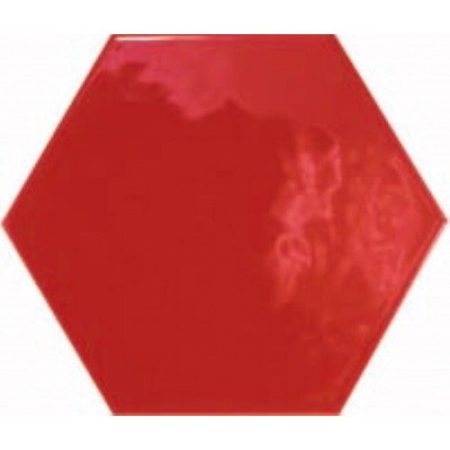 Equipe Hexatile Brillo ROJO 17,6x20,1 fali csempe 