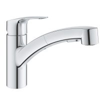   Grohe 30305001 Eurosmart Egykaros mosogatócsap 1/2, 90°-ban elfordítható kifolyócsővel, kihúzható kétfunkciós zuhanyfejjel