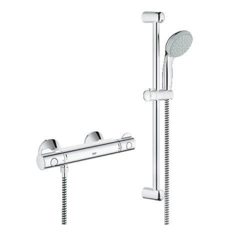 Grohe 34565000 GRT 800 termosztátos zuhanycsaptelep, zuhanysínes szettel, 2 funkciós kézizuhannyal