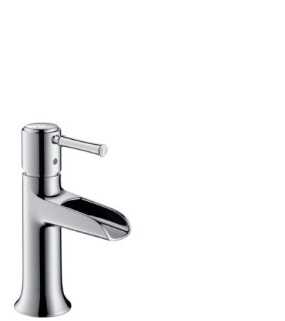 Hansgrohe 14127000 Talis Classic Egykaros mosdócsaptelep 'Natural' 90 automata lefolyó-garnitúrával