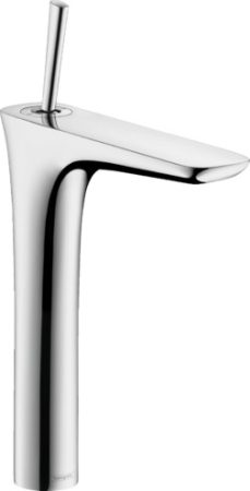 Hansgrohe 15072000 PuraVida Egykaros mosdócsaptelep 240 mosdótálakhoz, push-open lefolyó-garnitúrával, króm