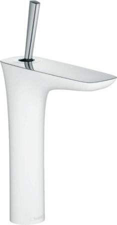 Hansgrohe 15081400 PuraVida Egykaros mosdócsaptelep 200 push-open lefolyó-garnitúrával, fehér/króm