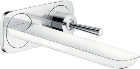 Hansgrohe 15084000 PuraVida Egykaros mosdócsaptelep falsík alatti szereléshez, 16,5 cm-es kifolyóval, fali szereléshez, króm