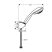 Hansgrohe 27558000 Crometta 85 Vario/Porter'C kádszett 1,25 m DN15, króm