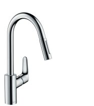   Hansgrohe 31815000 Focus egykaros konyhai csaptelep kihúzható zuhannyal