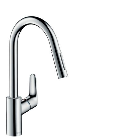 Hansgrohe 31815000 Focus egykaros konyhai csaptelep kihúzható zuhannyal