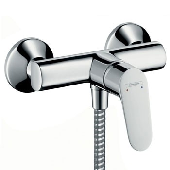 Hansgrohe 31960000 Focus E2 egykaros zuhanycsaptelep DN15 falsíkon kívüli szereléshez, króm