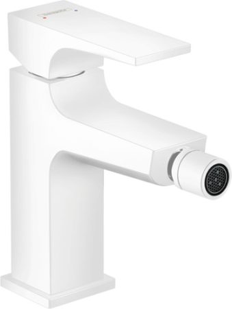 Hansgrohe 32520700 Metropol Egykaros bidécsaptelep, push-open lefolyó-garnitúrával, matt fehér