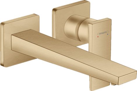 Hansgrohe 32526140 Metropol Egykaros mosdócsaptelep falsík alatti szereléshez, 22,5 cm-es kifolyóval, loop foganytúval, szálcsiszolt bronz