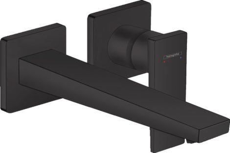 Hansgrohe 32526670 Metropol Egykaros mosdócsaptelep falsík alatti szereléshez, 22,5 cm-es kifolyóval, loop foganytúval, matt fekete