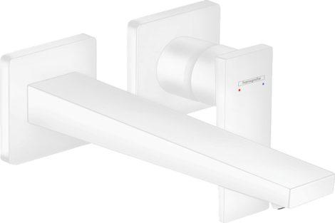 Hansgrohe 32526700 Metropol Egykaros mosdócsaptelep falsík alatti szereléshez, 22,5 cm-es kifolyóval, loop foganytúval, matt fehér