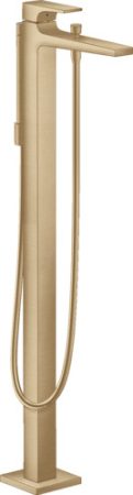 Hansgrohe 32532140 Metropol Egykaros kádcsaptelep szabadonálló karos fogantyúval, szálcsiszolt bronz