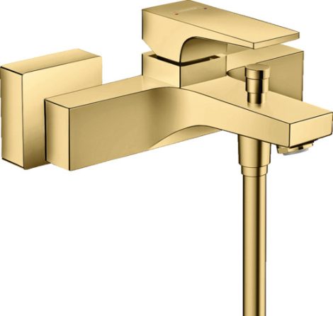 Hansgrohe 32540990 Metropol Egykaros kádcsaptelep karos fogantyúval, polírozott arany hatású