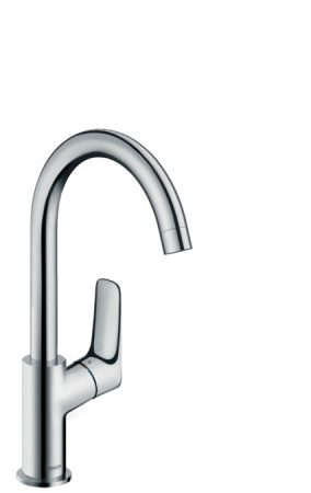 Hansgrohe 71130000 Logis egykaros mosdócsaptelep 210 120 fokban elforgatható kifolyóval és automata lefolyó-garnitúrával