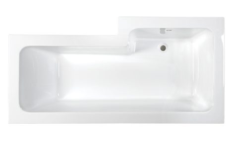 M-acryl Linea 160x70/85 aszimmetrikus akril kád jobbos/balos + kádláb