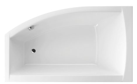 M-acryl Minima 160x95 aszimmetrikus akril kád