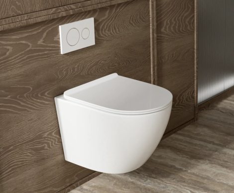 Mofém 700532800 EVO Perem nélküli fali WC Soft Close ülőkével