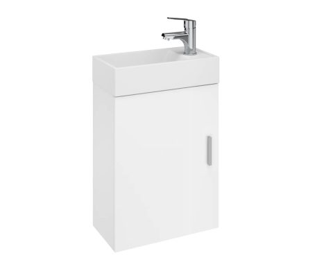 Mofém F46204X28W2 Evo Fali mini mosdószekrény 40x22, Fényes fehér színben Mofém F46204X28W2 Evo Fali mini mosdószekrény 40x22, Fényes fehér színben