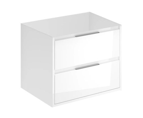 Mofém F46206X28W2 Evo 2 fiókos fali mosdószekrény 60x45, fényes fehér