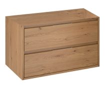   Mofém F46208X28NW EVO 2 fiókos fali mosdószekrény 80x45, Roble Honey színben