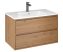 Mofém F46208X28NW EVO 2 fiókos fali mosdószekrény 80x45, Roble Honey színben