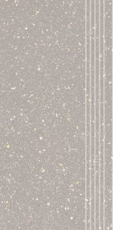 Paradyz Moondust Silver Stopnica Prosta Nacinana Mat. 29,8X59,8 