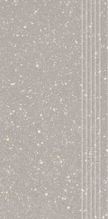 Paradyz Moondust Silver Stopnica Prosta Nacinana Poler 29,8X59,8
