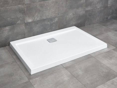 Radaway Argos D aszimmetrikus szögletes zuhanytálca lapos + szifon 