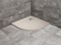   Radaway Doros Stone A íves kőhatású akril beige zuhanytálca 
