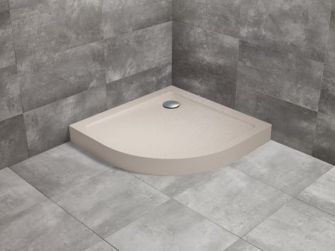 Radaway Doros Stone A íves kőhatású akril beige zuhanytálca előlappal Radaway Doros Stone A íves kőhatású akril beige zuhanytálca előlappal