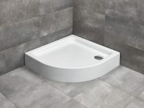 Radaway Laros A íves zuhanytálca előlappal 85x85