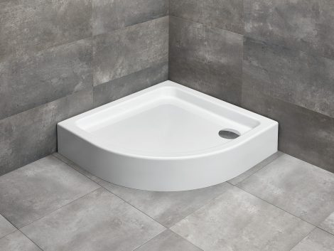 Radaway Laros A íves zuhanytálca előlappal 85x85