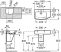 Roca Hall 65x42 aszimmetrikus mosdó 1 csaplyukkal 327620000