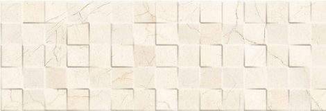 Valore Tajmahal Cubik Crema Marfil Decorado 25x75