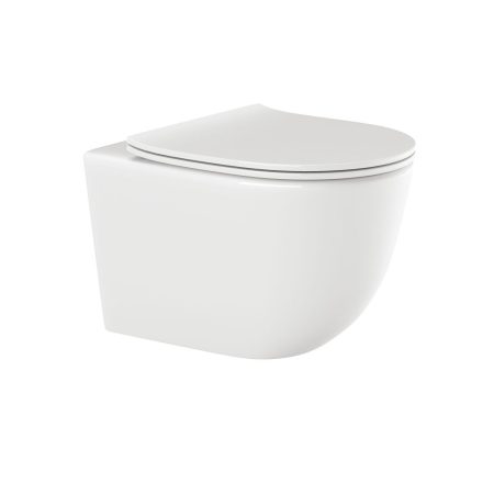  Invena CE-91-001-W TINOS perem nélküli Fali WC, soft-close ülőkével, fehér