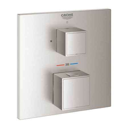 Grohe Eurocube termosztátos keverő 1 kimenethez elzáró szeleppel