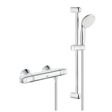 Grohe Grohtherm 1000 termosztátos zuhanycsaptelep, 600 mm-es zuhanyrúddal