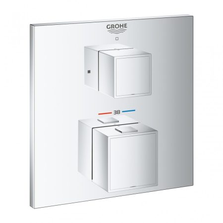 Grohe Grohtherm Cube termosztátos keverő 1 kimenethez elzáró szeleppel