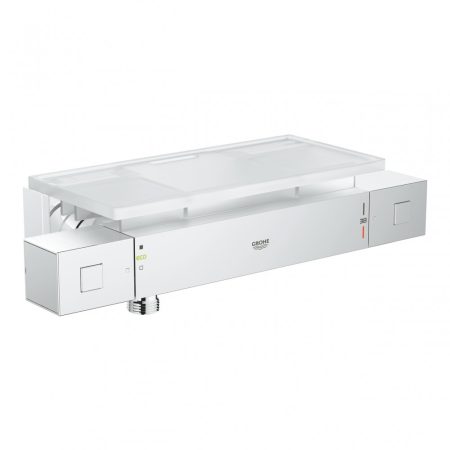 Grohe Grohtherm Cube termosztátos zuhanycsaptelep, polccal