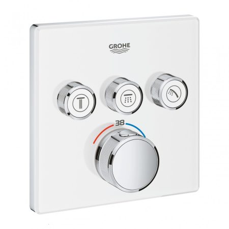 Grohe SmartControl  3 fogyasztós termosztát, fedőlap akriküvegből