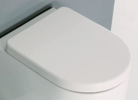 Sapho Kerasan FLO - WC ülőke, fehér/króm   (318901)