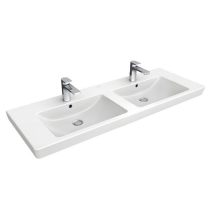   Villeroy & Boch Subway 2.0 7175 D0 01 130x47cm 2 csaplyukas beépíthető mosdó 